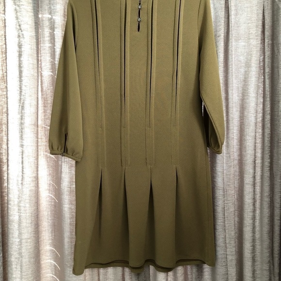 Fossil Olive GreenSeam Detail Mini Dress - Picture 9 of 12
